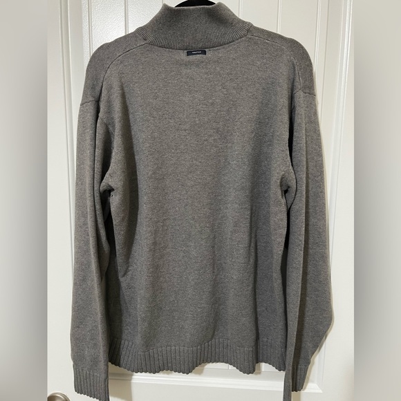 Nautical Gray zip Sweater Large - Picture 3 of 4